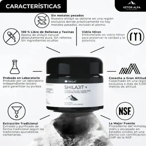Shilajit Elite+ - Energía extrema